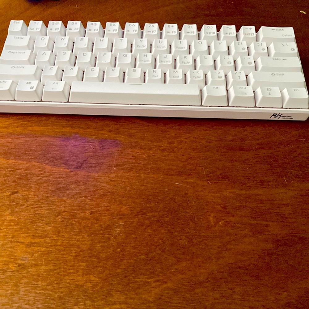 Royal Kludge rk61 Only used twice still works all lights work and all keys work.